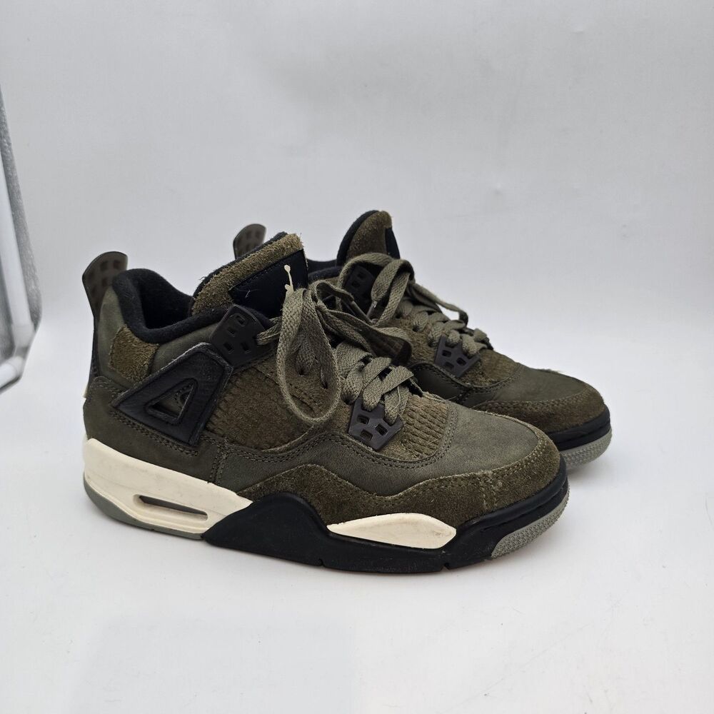 Jordan Air Jordan 4 Retro SE Craft GS Medium Olive Boys Sneakers 4Y